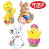 Pkgd Easter Cutouts 14″(Multi Color)
