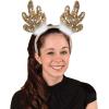 Sequined Reindeer Antler Headbands Pack of 2