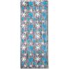 Snowflake 1-Ply FR Gleam ‘N Curtain (silver w/prtd blue & white snowflakes) Party Accessory  (1 count) (1/Pkg)(2 piece)