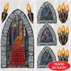 Stairway, Window & Torch Props Party Accessory (1 count) (9/Pkg)(3)