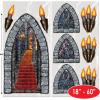 Stairway, Window & Torch Props Party Accessory (1 count) (9/Pkg)(3)