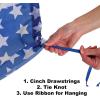 Stars & Stripes Fabric Bunting – 5 feet 10 inch
