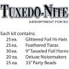 Tuxedo-Nite Asst for 50 Party Accessory (1 count)