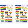 Beistle , 2 Sheets Pride Peel ‘N Place, 12″ x 17″ Sheets