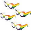 Beistle 12 Piece Paper Rainbow Pride Flag Eyeglasses, LGBTQ Party Supply Favors