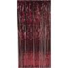 Beistle 1-Ply Tinsel Foil Fringe Curtain Photo Booth Backdrop, Birthday Party Decorations, Wedding Reception, Baby Shower Celebration, Graduation Supplies(Burgundy)