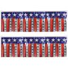 Beistle 2 Piece 14″ x 4′ Metallic Fringe Stars & Stripes Banners, Patriotic Decorations, 4th Of July Celebrations, American Pride Party Supplies