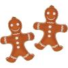 Beistle 2 Piece 24″ x 18″ Hanging Inflatable Gingerbread Men for Christmas Decorations, Indoor Outdoor Blow Up Holiday Decor