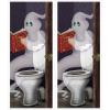 Beistle 2 Piece Ghost Restroom Door Covers – Spooky Halloween Decorations For A Boo-tiful Bathroom, Celebrating With You Since 1900