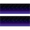Beistle 2 Piece Starry Sky Wall Backdrops, Photography Backgrounds Awards Night Theme, Birthday Party Decorations, Celebrating with You Since 1900, 4′ x 30′, Purple/Black
