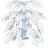 Beistle 20550 Snowflake Cascade Centerpiece, 18″, White(18″)