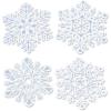 Beistle 24-Piece Glittered Snowflake Cutouts, 14-Inch