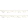 Beistle 2-Piece Fabric Icicle, Christmas Decorations & White Hanging Garland for Fireplace & Mantle, Winter Wonderland Decor, 8’ 1” Border, 4’ 1/2”