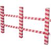 Beistle 3′ 8″ x 6′ 7″ Corrugated Cardboard 3 Dimensional Candy Cane Christmas Party Decorations Festive Holiday Fence Photo Prop for Winter Photography, Made in USA Since 1900