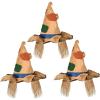 Beistle 3 Piece Fabric Fall Scarecrow Hats For Thanksgiving Party Accessories