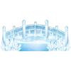 Beistle 3′ x 6′ 6″ Cardboard Winter Wonderland Prom Decorations, Snowy Bridge Photo Prop, Holiday Christmas Party Decor