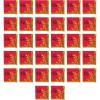 Beistle 32-Piece Asian Paper Lunch Napkins in Red/Gold/Black, Chinese New Year Disposeable Tableware, Party Dinnerware, Party Supplies, 6.5″ x 6.5″