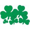 Beistle 36-Pack Decorative Printed Shamrock Cutouts, 12-Inch(12-Inch)