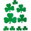 Beistle 36-Pack Decorative Printed Shamrock Cutouts, 12-Inch(9-pack)