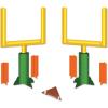 Beistle 3-D Football Goal Post Centerpieces, 2-Pack Printed Cardstock Paper, Interactive Table Decor for Sports Parties, Tailgating, and Game Day Celebrations, 11”