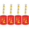 Beistle 4 Pack Year of the Snake Danglers, 30”- Chinese Lunar New Year Celebration Decorations, Festive Hanging Décor, Red and Gold Asian Party Supplies