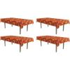 Beistle 4 Piece Plastic Rectangular Autumn Fall Leaf Tablecovers, Thanksgiving Party Supplies, Harvest Table Cloth, Celebrating With You Since 1900