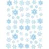 Beistle 4-Sheet Snowflake Stickers, Blue/Grey/White Winter Season Decorations, Snowy Decor & Festive Holiday Crafts, 15 Snowflake Icons Per Sheet