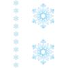 Beistle 5 Piece 6′ 6″ Hanging Winter Snowflake Stringers, Christmas Decorations, Snowy Theme Party Supplies