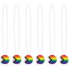 Beistle 6 Piece 33″ Rainbow Pride Necklaces with Medallions, Parade Throws, LGBTQ Party Supplies