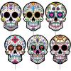 Beistle 6 Piece Corrugated Plastic Day of The Dead Decorations Sugar Skull Yard Signs for Dia De Los Muertos Party Supplies Celebrations, Made in USA Since 1900
