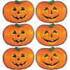 Beistle 6 Piece Paper Jack-O-Lantern Cut Outs, Halloween Party Decorations, Fall Décor, Made In USA Since 1900