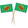 Beistle 60127 50-Pack Football Picks for Parties, 2-1/2-Inch