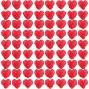 Beistle 72-Piece Red Foil Heart Cutout, 4-Inch(Red (72-pack))