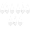 Beistle 9 Piece 3-D Die-Cut Hearts, 9″, White