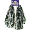 Beistle Blue Poly Shakers, 2-Count, Cheerleading Pom-Poms for Sports Events, Football Game Days, Pep Rallies, Showing School Spirit, and Team Pride Celebrations, 12” x 11”(Kelly Green/White)