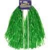 Beistle Blue Poly Shakers, 2-Count, Cheerleading Pom-Poms for Sports Events, Football Game Days, Pep Rallies, Showing School Spirit, and Team Pride Celebrations, 12” x 11”(Green)