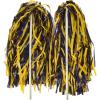 Beistle Blue Poly Shakers, 2-Count, Cheerleading Pom-Poms for Sports Events, Football Game Days, Pep Rallies, Showing School Spirit, and Team Pride Celebrations, 12” x 11”(Blue/Gold-Bright)