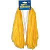 Beistle Blue Poly Shakers, 2-Count, Cheerleading Pom-Poms for Sports Events, Football Game Days, Pep Rallies, Showing School Spirit, and Team Pride Celebrations, 12” x 11”(Gold-Bright)