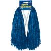 Beistle Blue Poly Shakers, 2-Count, Cheerleading Pom-Poms for Sports Events, Football Game Days, Pep Rallies, Showing School Spirit, and Team Pride Celebrations, 12” x 11”(Blue)