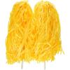 Beistle Blue Poly Shakers, 2-Count, Cheerleading Pom-Poms for Sports Events, Football Game Days, Pep Rallies, Showing School Spirit, and Team Pride Celebrations, 12” x 11”(Golden-yellow)