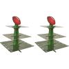 Beistle Boardstock Football Cupcake Stand, Sports Theme Dessert Holder for Game Day Party Supplies, Celebrating with You Since 1900(11.8″ x 11.8″ x 15″ (Pack of 2))