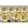 Beistle Cheers New Year Assortment NYE Party Pack Hi-Hats, 25 Tiaras, and 50 Foil 9” Horns, Gold Champagne Bubble Design, Headwear Accessories and Favors, One Size