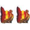 Beistle Colorful Tissue Turkey Centerpiece Pack of 2