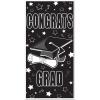 Beistle Congrats Grad Door Cover, 30 by 5-Feet, Black/White