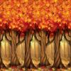 Beistle Decorative Cornstalks Backdrop(Fall Trees)