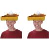 Beistle Decorative Plush Pumpkin Pie Hat Pack of 2(Multicolor)