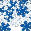 Beistle Fanci-Fetti Snowflakes, Winter Wonderland Opalescent Table Confetti & Christmas Decorations, Holiday Snow Decor for Holiday Party, 1 oz. Pkg.(Multicolor)