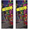 Beistle Fiesta Door Covers – 2-Count All-Weather Plastic Party Decorations for Entryways – Colorful Mexican Scene with Pinata & Banner for Cinco De Mayo Celebrations – 6′ x 30″(Fiesta)