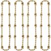 Beistle Football Beads for Parties(Gold (4-Pack))