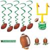 Beistle Football Watch Party Decoration Kit – Goal Post Inflatable Drink Cooler, 5 Hanging Sports Whirls, Inflatable Football & Tee Set, 2 Football Paper Lantern Centerpieces, Touchdown Banner